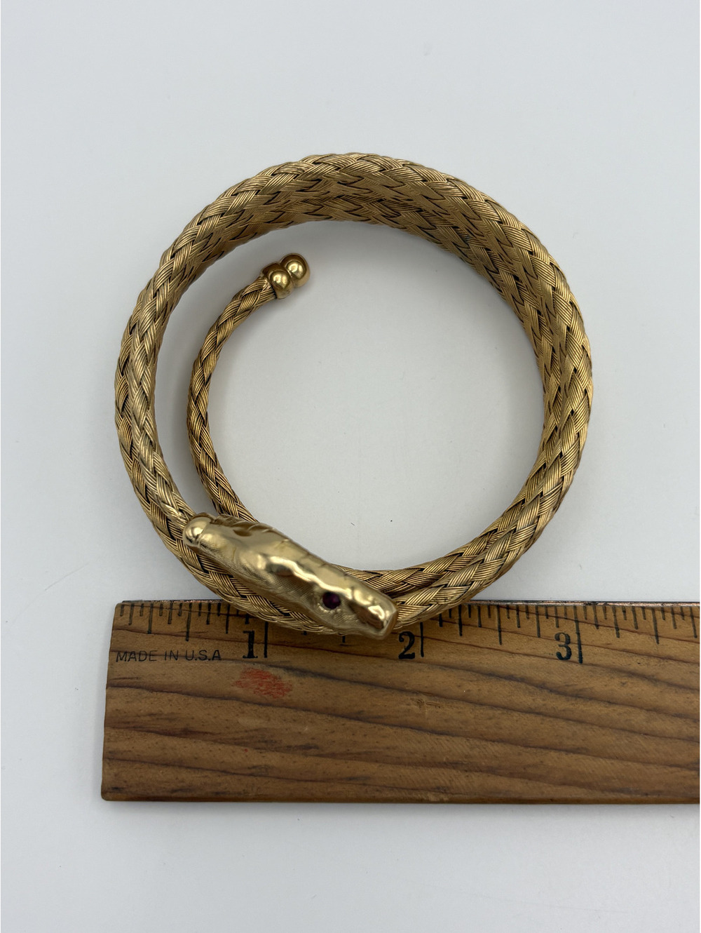 Napier Gold Plate Snake Bracelet - Picture 5 of 5